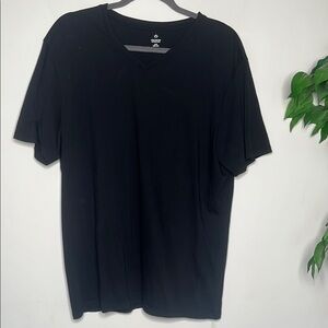 Black V-Neck Men's Shirt